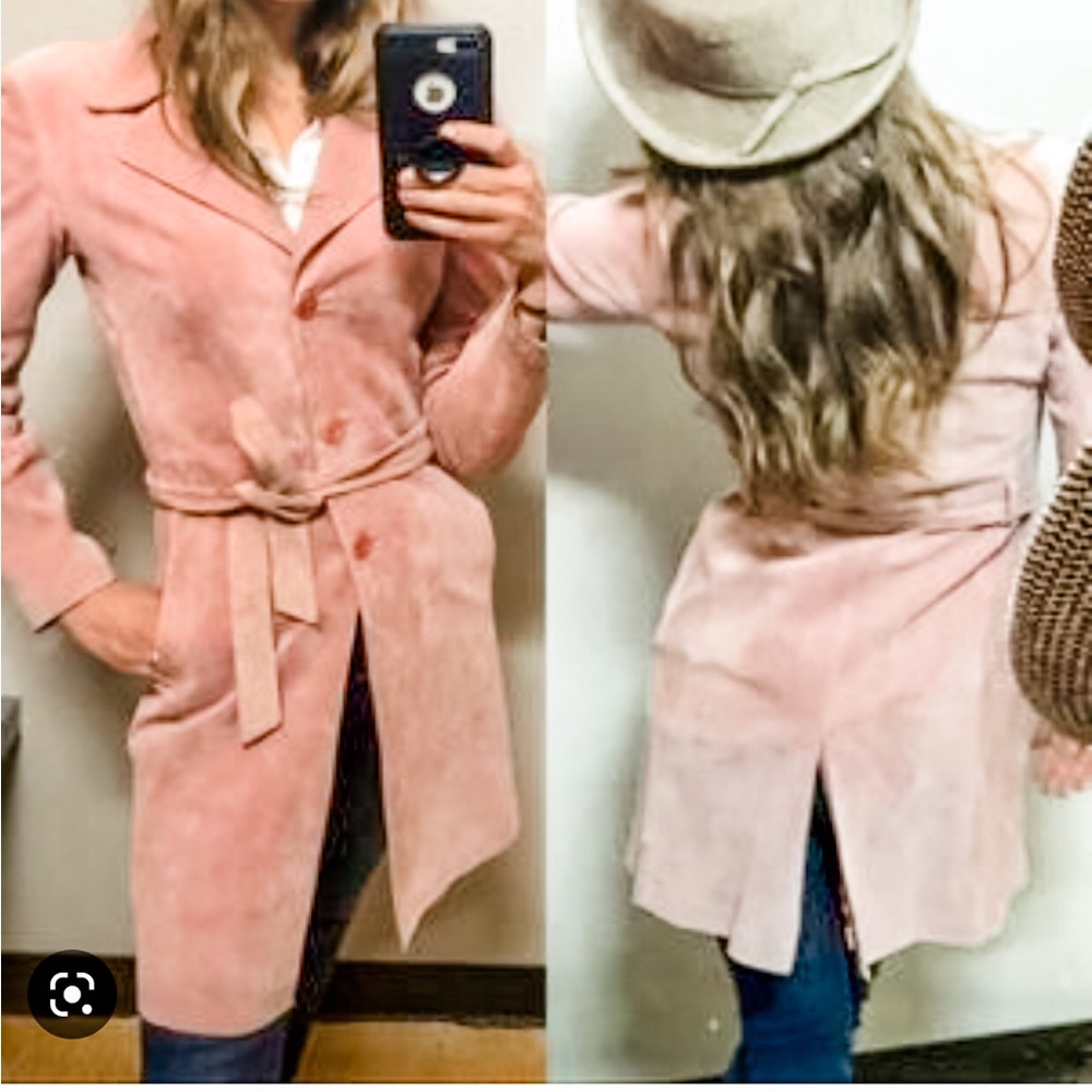 Vintage Arden B suede trench coat